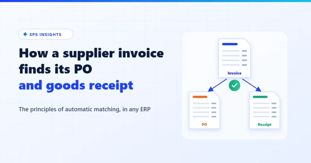 How a supplier invoice finds its PO and goods receipt